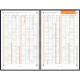 AGENDA SEMAINIER OXFORD INTERNATIONAL A4 NOIR 16 mois, de Septembre à Décembre Semaine sur 2 pages