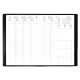 AGENDA SEMAINIER EXDI 16X24CM NOIR 12 mois août à juillet. La semaine sur 2 pages