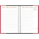 AGENDA SEMAINIER TIME&LIFE 16X24CM ROSE IRISÉ 13 mois de Décembre à Décembre. La semaine sur 2 pages