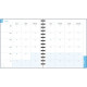 AGENDA SEMAINIER 15X17CM MÉMOIRE DE POISSON ROUGE 12 mois de Janvier à Décembre. La semaine sur 2 pages