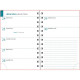 AGENDA SEMAINIER PALOMA 10X15CM FLEURS 16 mois, de Septembre à Décembre Semaine sur 2 pages