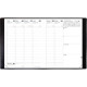 AGENDA SEMAINIER PLASTIQUE 21X27CM NOIR 13 mois Décembre à Décembre. La semaine sur 2 pages
