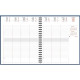 SEMAINIER EUROTIME 22W MARETTE BLEU 19,5x22,5cm 12 mois JANV A DEC