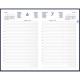AGENDA CARRE 1 JOUR EURO CENTIMES ASSORTI 14x22cm 12 mois de Janvier à Décembre. 1 jour par page