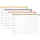 AGENDA PERPÉTUEL 21S ETERNY GRAPHIQUE 1 semaine par page à gauche + 1 page de notes