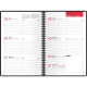 AGENDA SEMAINIER VOYAGE 10X15CM SPIRALE NOIR 12 mois