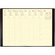 AGENDA SEMAINIER SILK 10X15CM NOIR 13 mois de décembre à décembre. La semaine sur 2 pages