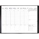 AGENDA SEMAINIER PLANNING 18X24CM NOIR 16 mois de septembre à décembre . La semaine sur 2 pages