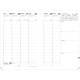AGENDA SEMAINIER COLETTE 16X24 BLEU NUIT 13 mois de Décembre à Décembre. La semaine sur 2 pages