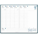 AGENDA SEMAINIER HARMONY 16X24CM BLEU NUAGE 13 mois, de Décembre à Décembre La semaine sur 2 pages