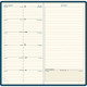 AGENDA SEMAINIER SÉSAME 9X17,5CM BLEU 12 mois de Janvier à Décembre. La semaine sur 1 page