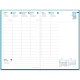 AGENDA SEMAINIER EQUOLOGY 16X24 BLEU 13 mois de Décembre à Décembre. La semaine sur 2 pages