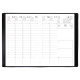 AGENDA SEMAINIER EXDI 10X15CM NOIR 12 mois Janvier à Décembre. La semaine sur 2 page