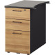CAISSON BOUT BUREAU JAZZ+ FAB FR P.80 CHENE BOCAGE / ANTHRACITE GAR. 3 ANS