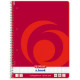 CAHIER SPIRALES A4+ 70G 5x5 200P LIGNE  COMPARTIMENTS DE COULEURS