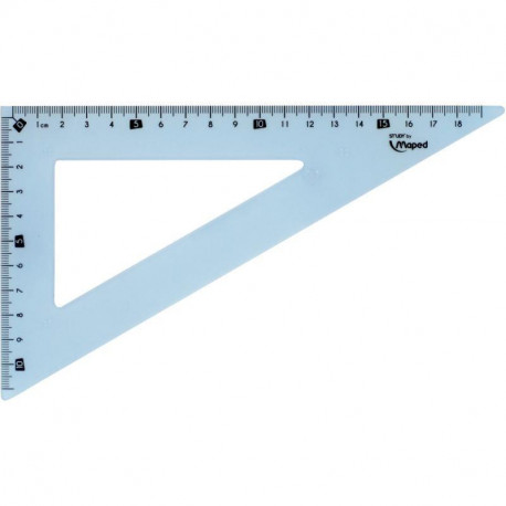 EQUERRE EN PLASTIQUE INCASSABLE 20 CM, 60°