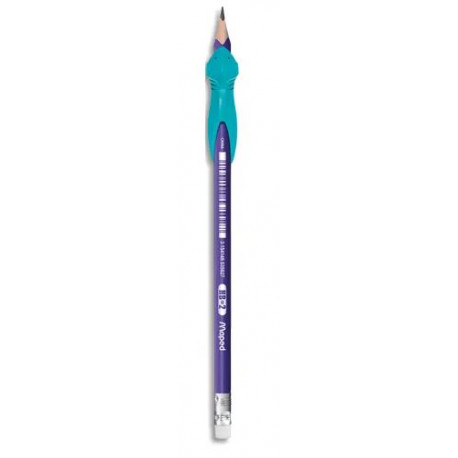 CRAYONS GRAPHITES HB BOUT GOMME *LOT DE 2* + 1 GUIDE DOIGTS KIDY LEARN