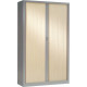 ARMOIRE À RIDEAUX HAUTE  FAB FR4 TABLETTES H198 L120 P43CM GENERIC+ CORPS ALUMINIUM RIDEAUX  ACACIA GAR 5ANS