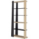 BIBLIOTHÈQUE E-MOTION  FAB FR L87H190P35 CM CHÊNE STRUCTURÉ / ANTHRACITE GAR 5 ANS