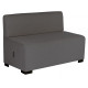 CANAPE HIZIAC2A ET B 2P GRIS ANTHRACITE TISSU POLYESTER (POSS.EN SIMILICUIR S/DDE) ASS.FACILE STRUCT.PIN PIEDS PATINS ANTIDERAP.