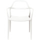 CHAISES NOVA BLANC LOT 2 ENTIER,RECLYCLABLE POLYPROP.ANTI UV USAGE INTER.EXTER. HT ASS.45CM LOT DE 2 GAR 2 ANS