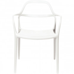 CHAISES NOVA BLANC LOT 2 ENTIER,RECLYCLABLE POLYPROP.ANTI UV USAGE INTER.EXTER. HT ASS.45CM LOT DE 2 GAR 2 ANS