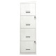 CLASSEUR ÉCONOMIQUE FAB FR 4 TIROIRS POUR DOSSIERS SUSPENDUS L40 H126 P40  BLANC GAR 5 ANS