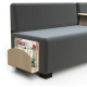 LE PORTE DOCUMENTS HIZIA TISSU POLYESTER (POSS.EN SIMILICUIR S/DDE) ASS.FACILE STRUCT.PIN PIEDS PATINS ANTIDERAP.GAR 2 ANS