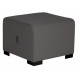 POUF HIZIA 1P  GRIS ANTHRACITE TISSU POLYESTER (POSS.EN SIMILICUIR S/DDE) ASS.FACILE STRUCT.PIN PIEDS PATINS ANTIDERAP.GAR 2 ANS
