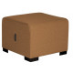 POUF HIZIA 1P TERRE DE SIENNE TISSU POLYESTER (POSS.EN SIMILICUIR S/DDE) ASS.FACILE STRUCT.PIN PIEDS PATINS ANTIDERAP.GAR 2 ANS