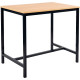 TABLE HAUTE L160XP80CM PLATEAU HÊTRE/PIÈTEMENT NOIR FAB FR GAR 5 ANS