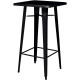TABLE HAUTE URBAN NOIR USAGE INTER.EXTER.ACIER GALVANISE LAQUE MAT TRAITE UV LIVRE A ASSEMBER 100% RECYCL.GAR 3 ANS 