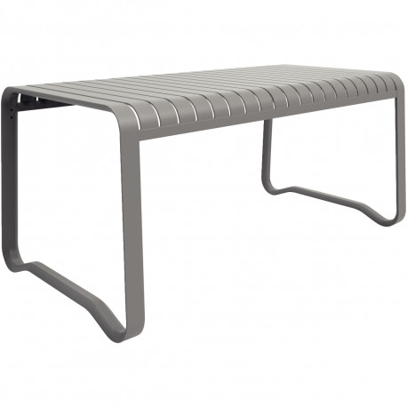 TABLE RECTANGULAIRE 6 PLACES VERANO GRIS ALUM.100% RECYCL. GAT 3 ANS