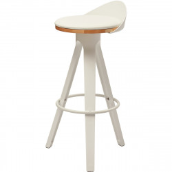 TABOURET BREAK BLANC ASSISE REMBOUREE REPOSE PIEDS A CDER PAR 2  GAR 2 ANS