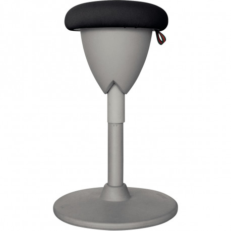 TABOURET CULBUTO NOIR BAL.MULTIDIRECT.PIED REGL.HAUT.48 A 68CM TISS.RETARD.FEU ET WATERPROOF NORMES CA EN UTILIS.90KG GAR 3 ANS