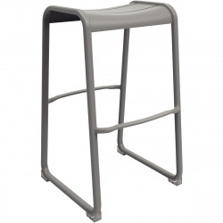 TABOURET HAUT VERANO GRIS ALU 100% RECYCL.ASSISE 95KG GAR 3 ANS 