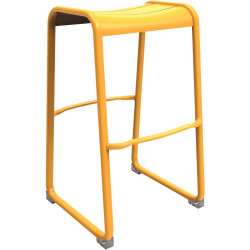 TABOURET HAUT VERANO MIEL ALU 100% RECYCL. ASSISE 95KG GAR 3 ANS