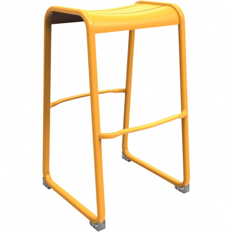 TABOURET HAUT VERANO MIEL ALU 100% RECYCL. ASSISE 95KG GAR 3 ANS
