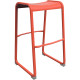 TABOURET HAUT VERANO PAPRIKA ALU 100% RECYCL. ASSISE 95KG GAR 3 ANS