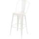 TABOURETS URBAN BLANC LOT 2 INTERIEUR/EXTERIEUR ACIER GALVANISE EMPLILABLE TRAITE UV ASS.PERF.DRAINAGE EAU 100% RECYCL