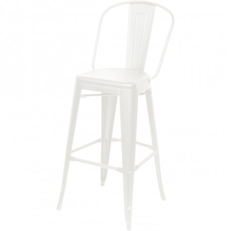 TABOURETS URBAN BLANC LOT 2 INTERIEUR/EXTERIEUR ACIER GALVANISE EMPLILABLE TRAITE UV ASS.PERF.DRAINAGE EAU 100% RECYCL