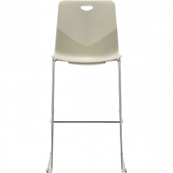 TABOURET TECSUP ASSISE BLANC/PIÈTEMENT FENÊTRE CHROMÉ LEGER ET CONFORTABLE LOT DE 2 GAR 3 ANS