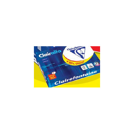 PAPIER **R550F*1979*BLANC 80G  A4 CLAIRALFA FSC ECOLABEL COLORLOCK CIE170 DONT ECOFOLIO 0.13CTS