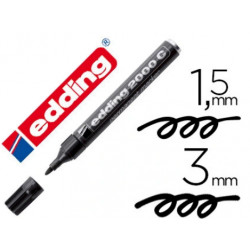 MARQUEUR EDDING E2000 NOIR BTE 10 POINTE OGIVE CORPS METAL EDDING 4-2000C001