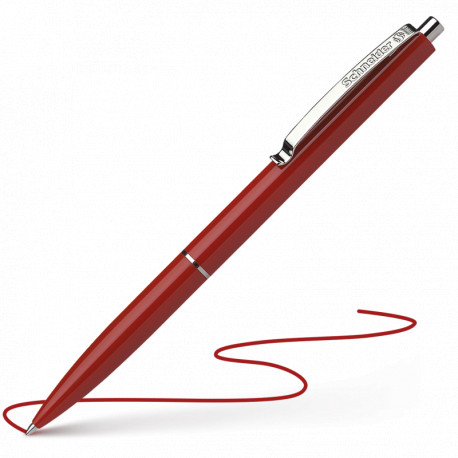 STYLO BILLE K15 RETRACTABLE ROUGE ENCRE INDELIBILE SCHNEIDER