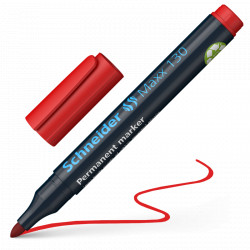 MARQUEUR PERMANENT POINTE OGIVE 130 ROUGE SCHNEIDER 113002
