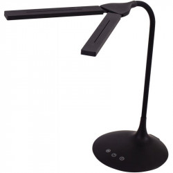 LAMPE LED RECHARGEABLE A 2 TÊTES RÉGLABLES NOIR LEDTWIN - timer 40mn