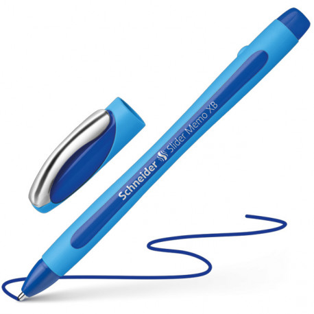 STYLO BLEU BILLE SLIDER MEMO XB  SCHNEIDE 150203