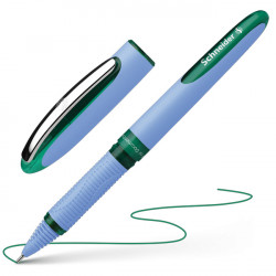 STYLO ROLLER POINTE METAL AIGUILLE CAP OFF ONE HYBRID N VERT  SCHNEIDER 183504