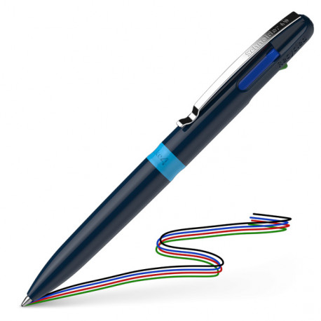STYLO BILLE 4 COULEURS SCHNEIDER TAKE 4 PM FLUIDE ECOLO